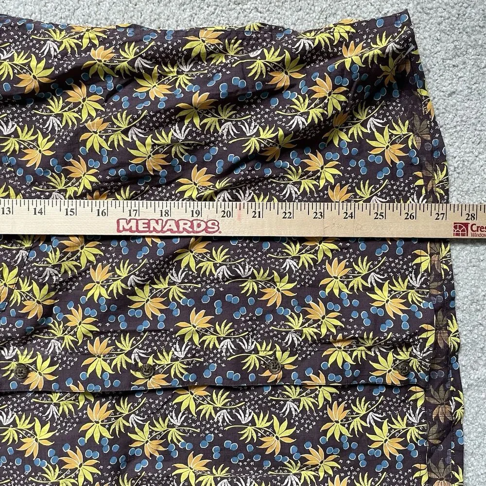 Toad&Co. Button Down Shirt Top Tropical Print Relaxed Fit Gorpcore Men's Size XL